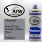 Preview: Chevrolet, Argent Gray Metallic (Wheel Color), WA9721: 400ml Sprühdose, von ATW Autoteile West.